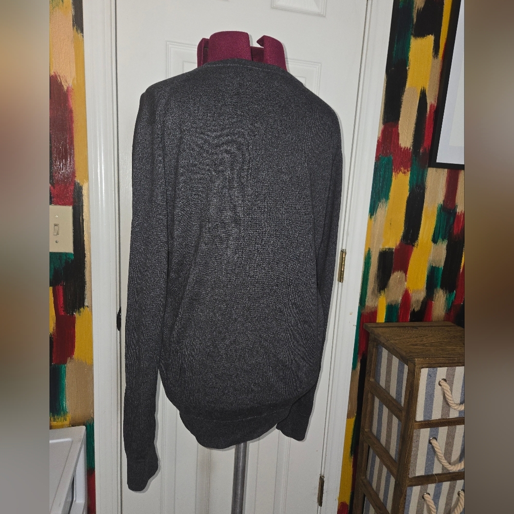 Banana Republic Luxury Blend Silk Cashmere Cotton V Neck Knit Sweater Small - Picture 3 of 8